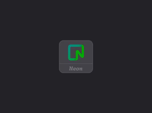 Neon components dark